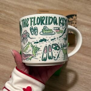 Starbucks Florida Keys Mug - Green and White